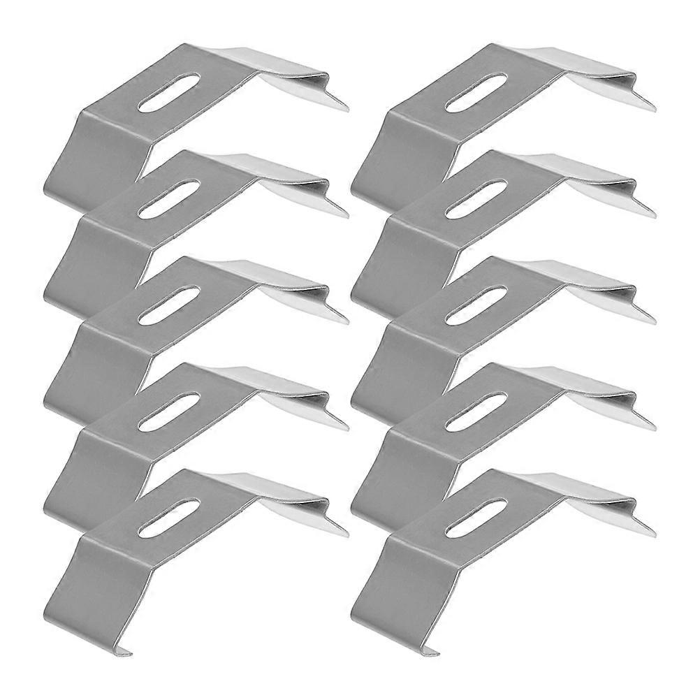 Professional Vertical Blind Top Bracket for Secure Installation 50Pcs Silver Metal