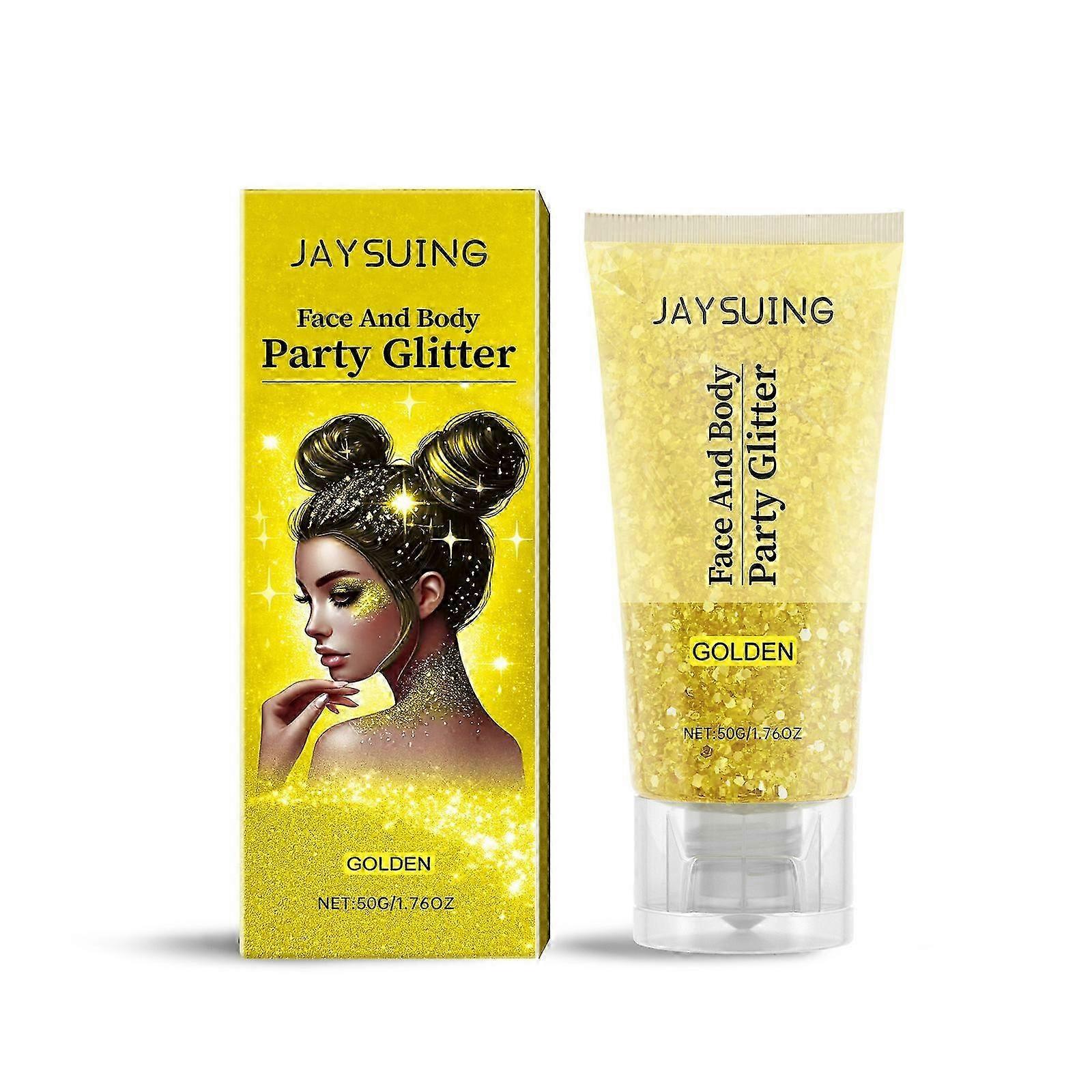 Jaysuing Glitter Sequins Gel Natural ThreeDimensional Body HighGloss Sequins Party Carnival MultiColor Optiona