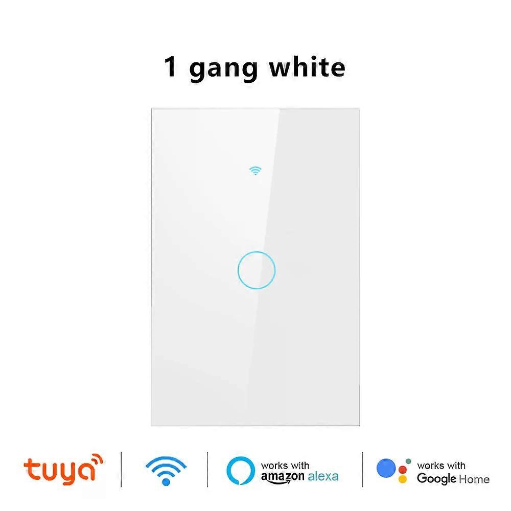 EU/US Smart Switch Alexa RF433 No Neutral Tuya Control Works With Google 1/2/3 Gang Smart Life Home Light WiFi Touch Switches