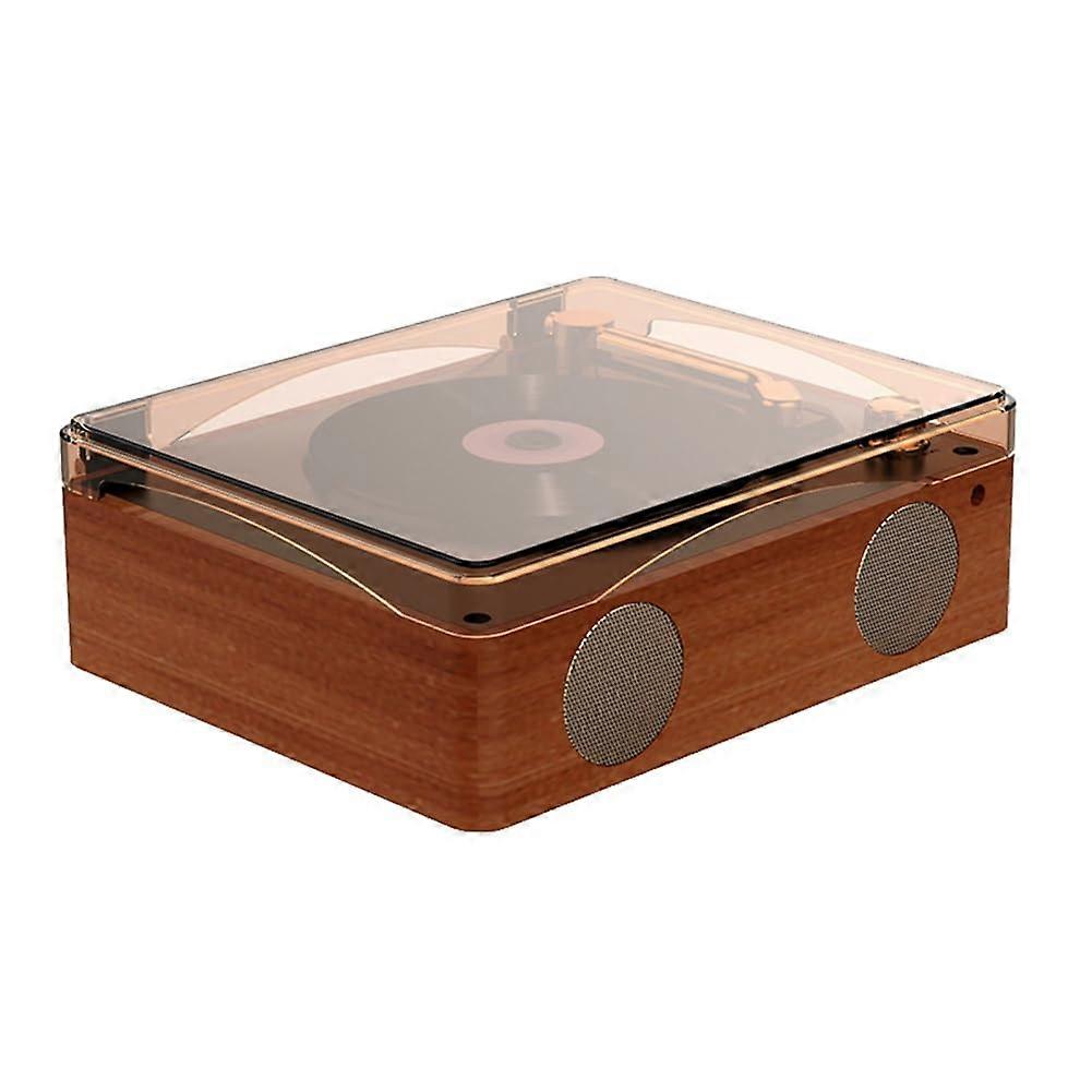 Retro CD Player Bluetooth 5.0, Portable USB HiFi Music Player with Infrared Remote, Rechargeable BuiltIn Speaker, Brown