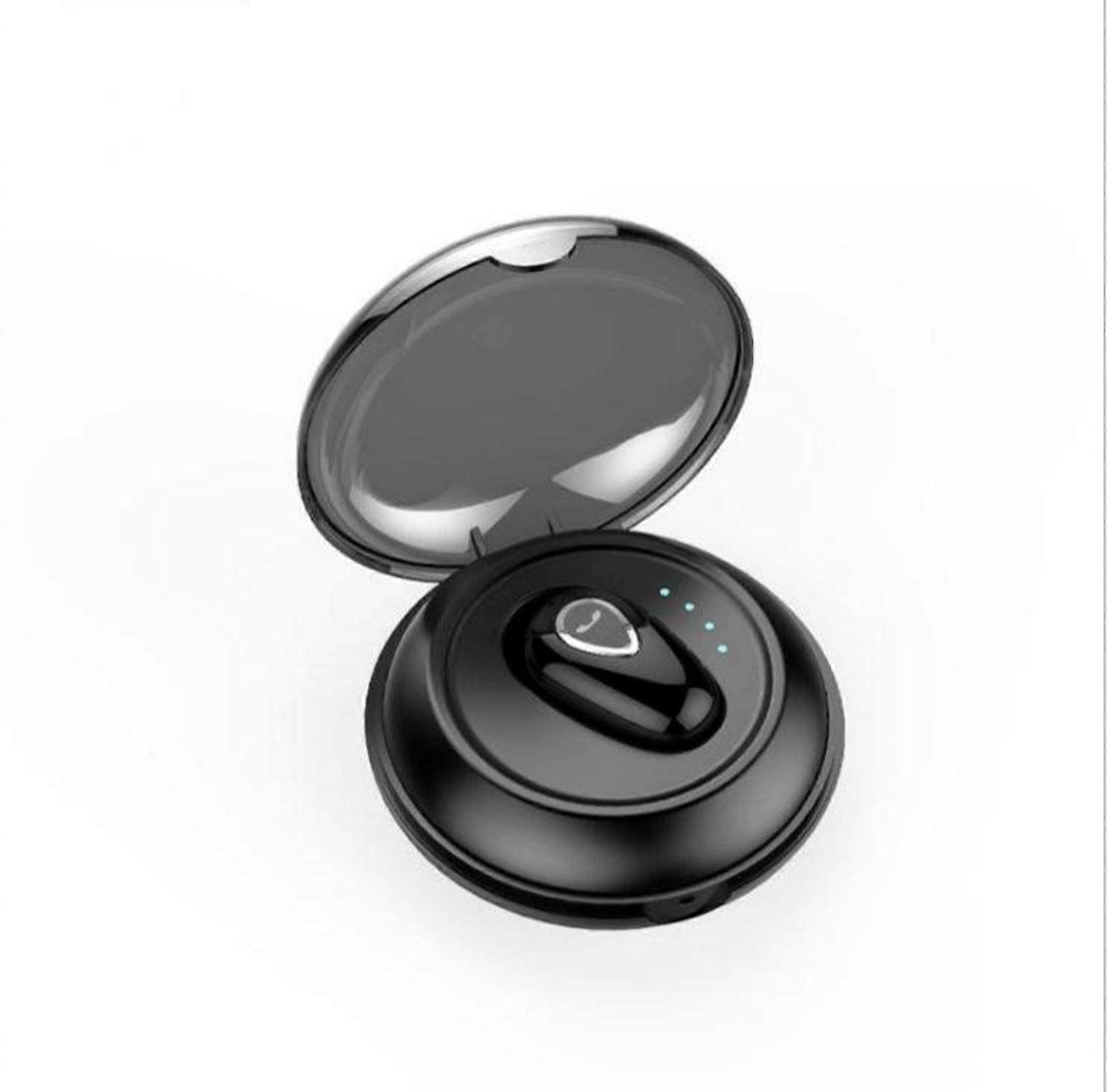 Bluetooth Headset With Battery Compartment Long Battery Life Voice Control Waterproof Black
