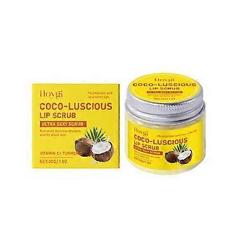 Turmeric Lip Scrub with Vitamin C  Natural Vegan for Dark Dry Chapped Lips  Deep Conditioning Sugar Polish