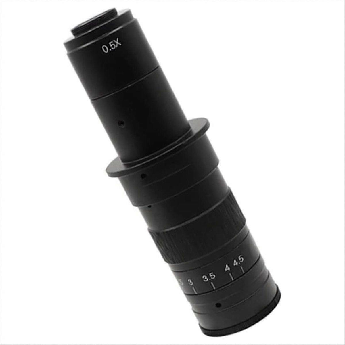 Lab Microscope Accessories Adjustable Magnification C Mount Lens for -Compatible VGA USB Microscope Camera 180X