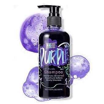 3-in-1 Purple Shampoo for Color-Treated Hair - Brightening Anti-Brassiness Shampoo, Color Locking Cleanser to Maintain Natural Hair Tone, Scalp Nouris