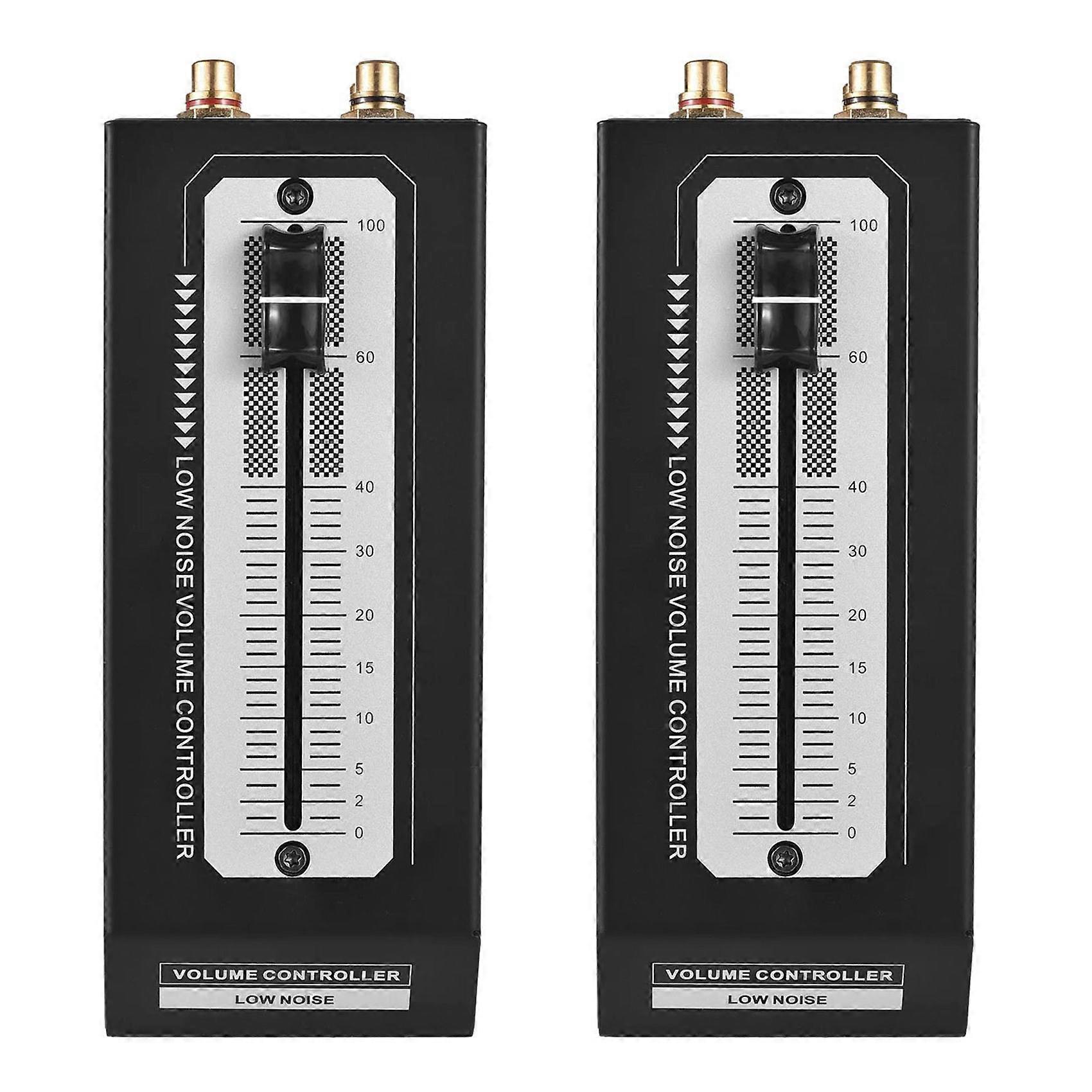 2X Passive Volume Controller Mini Passive Preamp Active Speaker Volume Adjustment Controller Professional