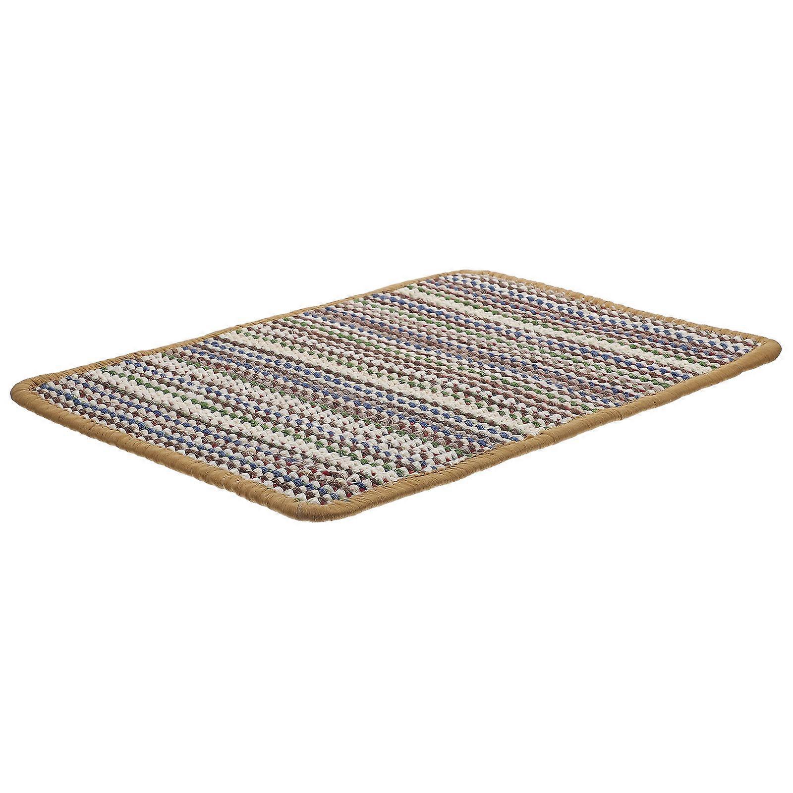 Cat Scratcher Mats Cat Supply Rectangular Shape Stress Relief Linen Material 40X30X0.5CM 1Set