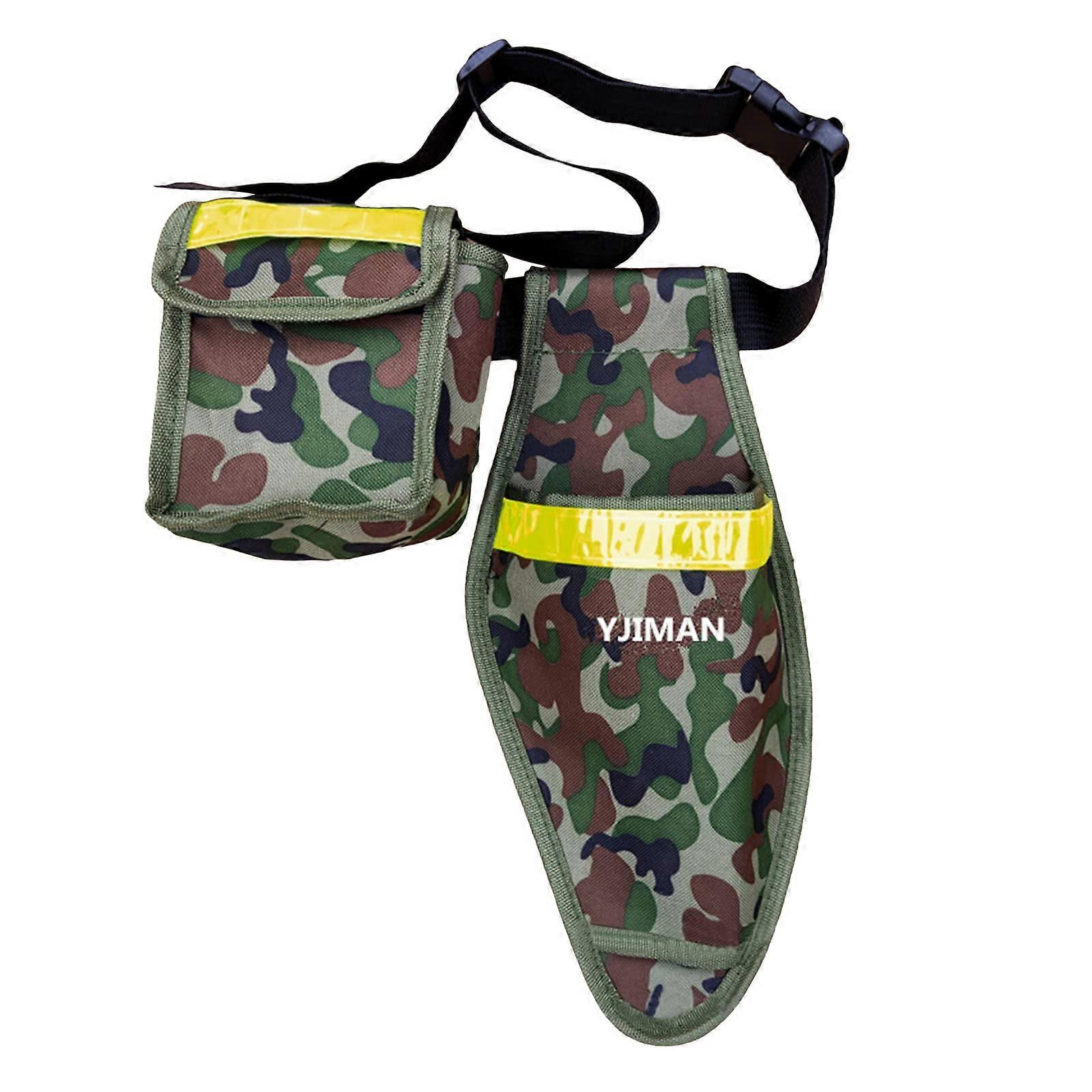 Garden Tool Holster Camouflage Pruning Shear Pouch with Adjustable Strap and Durable Fabric