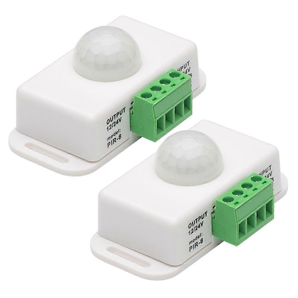 PIR Technology Infrared Sensor PIR Controller Timer Light Switch Under Bed Rail Lighting Homeowners DIY Enthusiasts 2Pcs