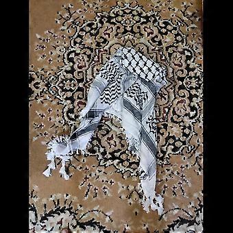Shemagh Keffiyeh Hirbawi Arab Scarf Palestine White Cream Kufiya Habibi Scarf