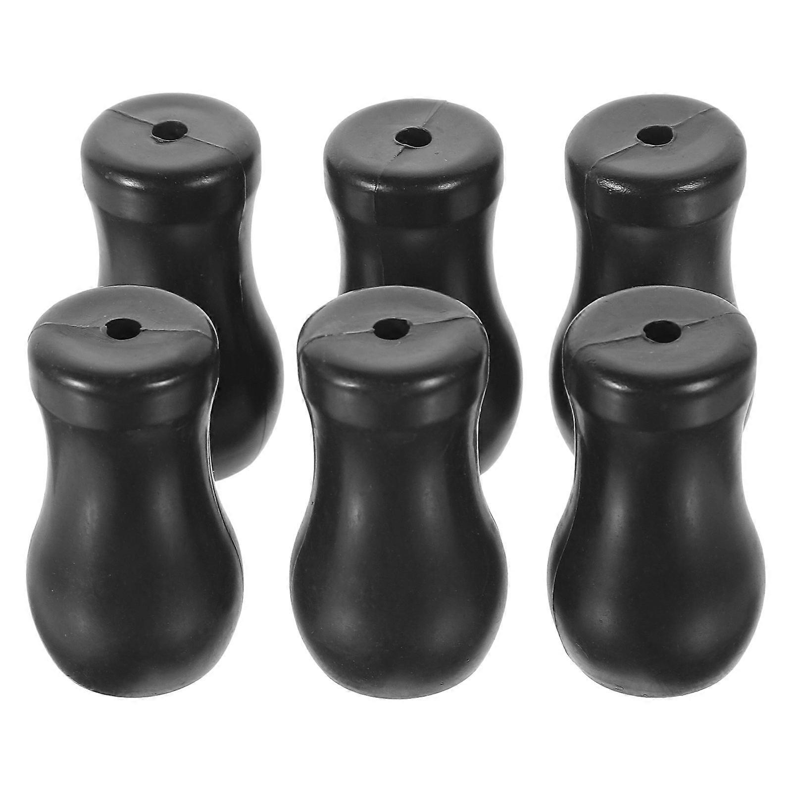 6Pcs Black Window Blind Cord Knobs for Vertical Blinds Strong PVC Material