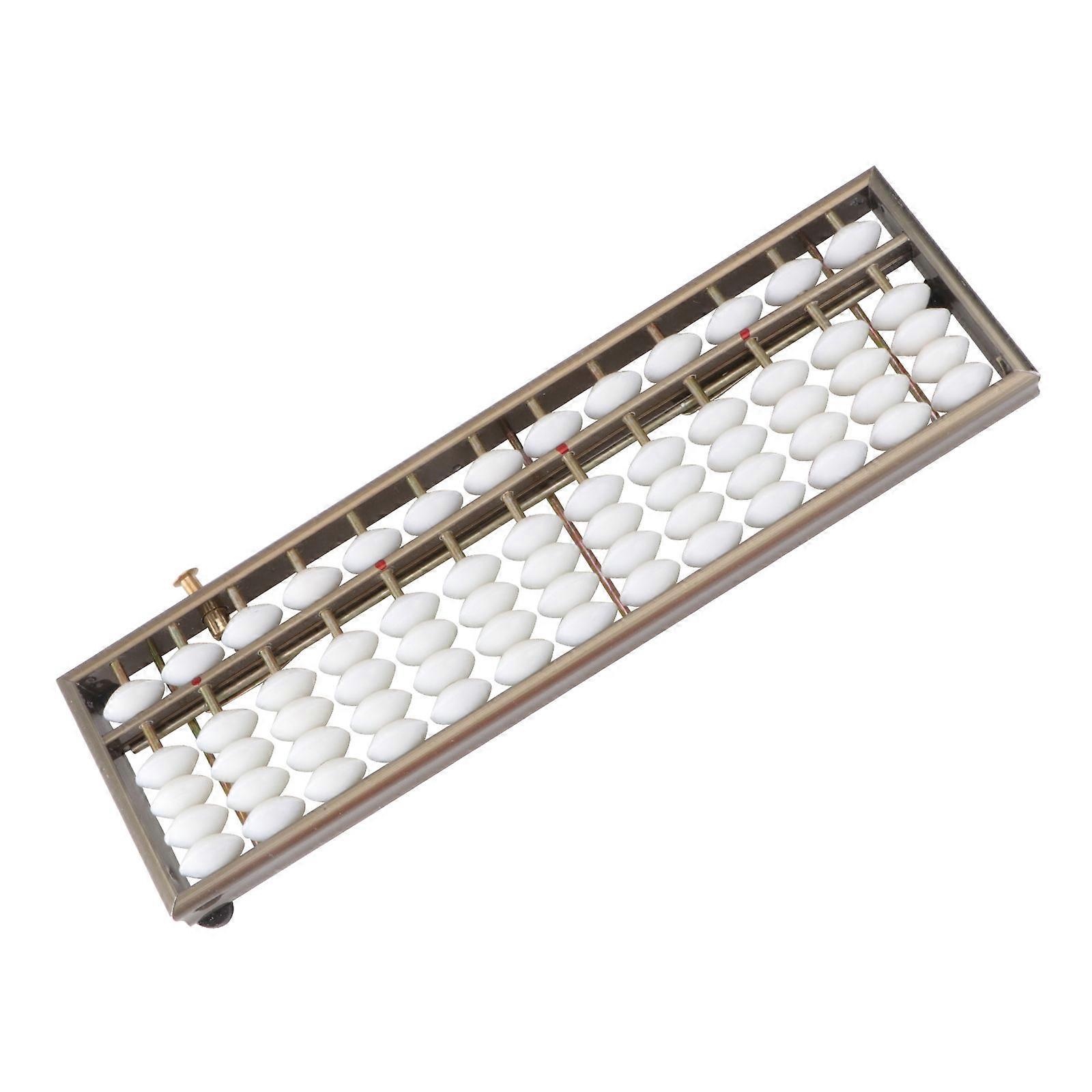 Brain Developing Educational Toy Aluminum Alloy Abacus 13 Rods for Calculating