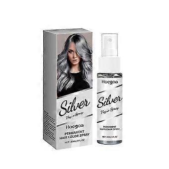 Long-Lasting Silver Gray Hair Spray with Vitamin E & Coconut Oil  Nourishing, Easy to Use, Temporary Color