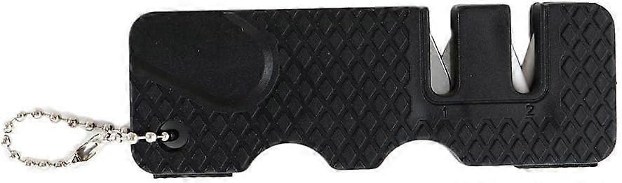 Pocket Knife Sharpener with Keychain Attachment, Compact Handheld Tool for Outdoor Camping