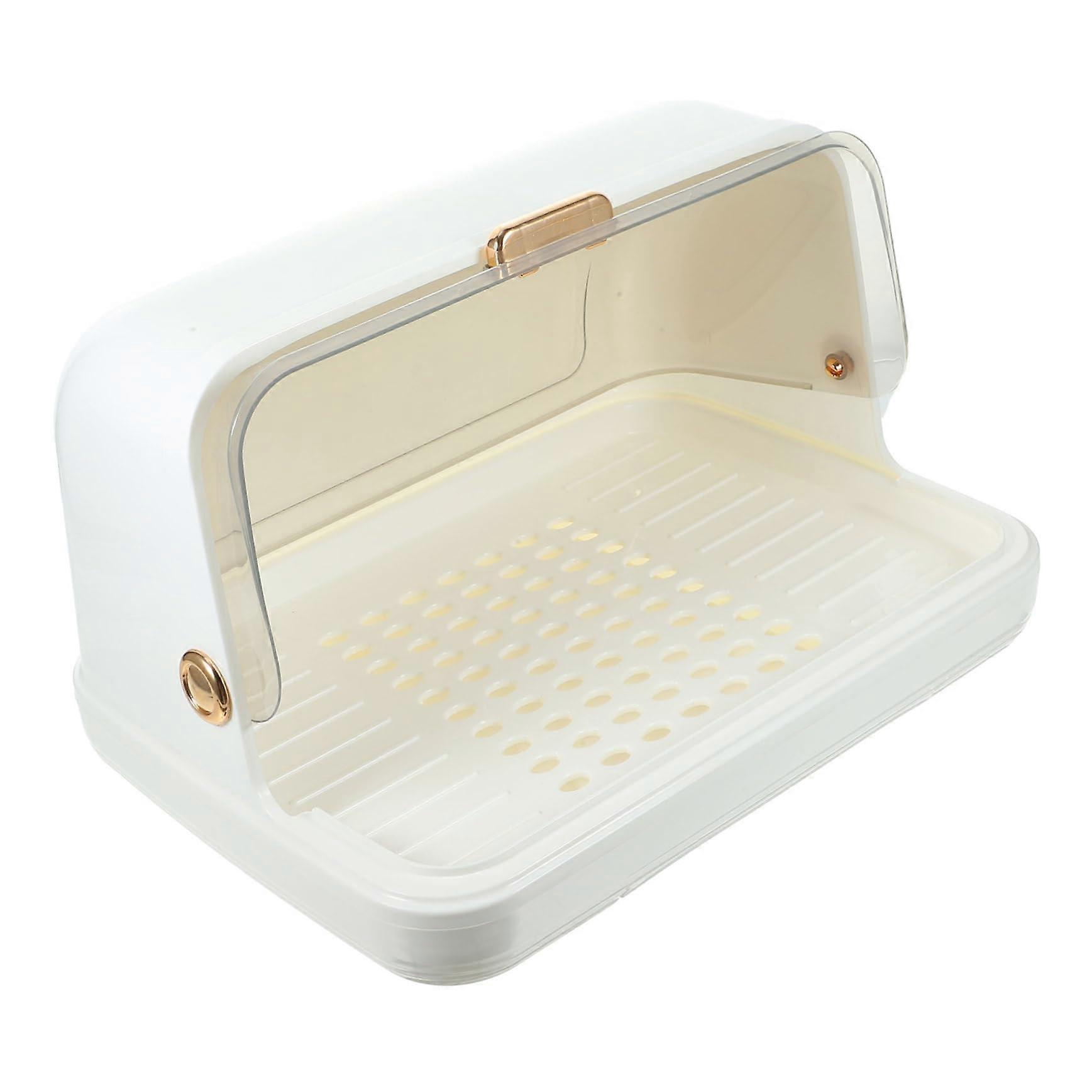 Dish Drying Rack with Cover, Large Capacity Dustproof Bottle Drainer with Drain Tray for Kitchen Storage