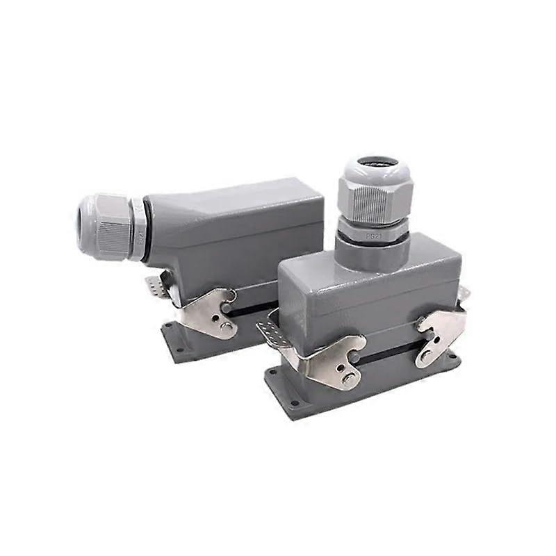 Heavy Duty Industrial Connector HDCHSB006 6 Pin 35A Rectangular Aviation Plug with Screw Connection