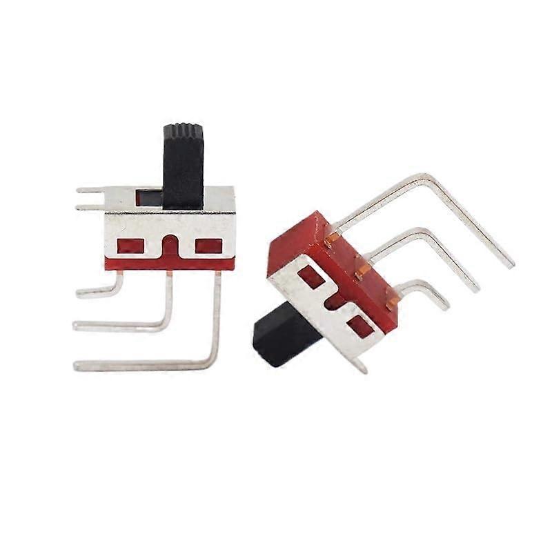 10PCS SS12D28 SS12D09 3 Position Toggle Switch Set,  Current, 90° Bent 3 Pin Terminals