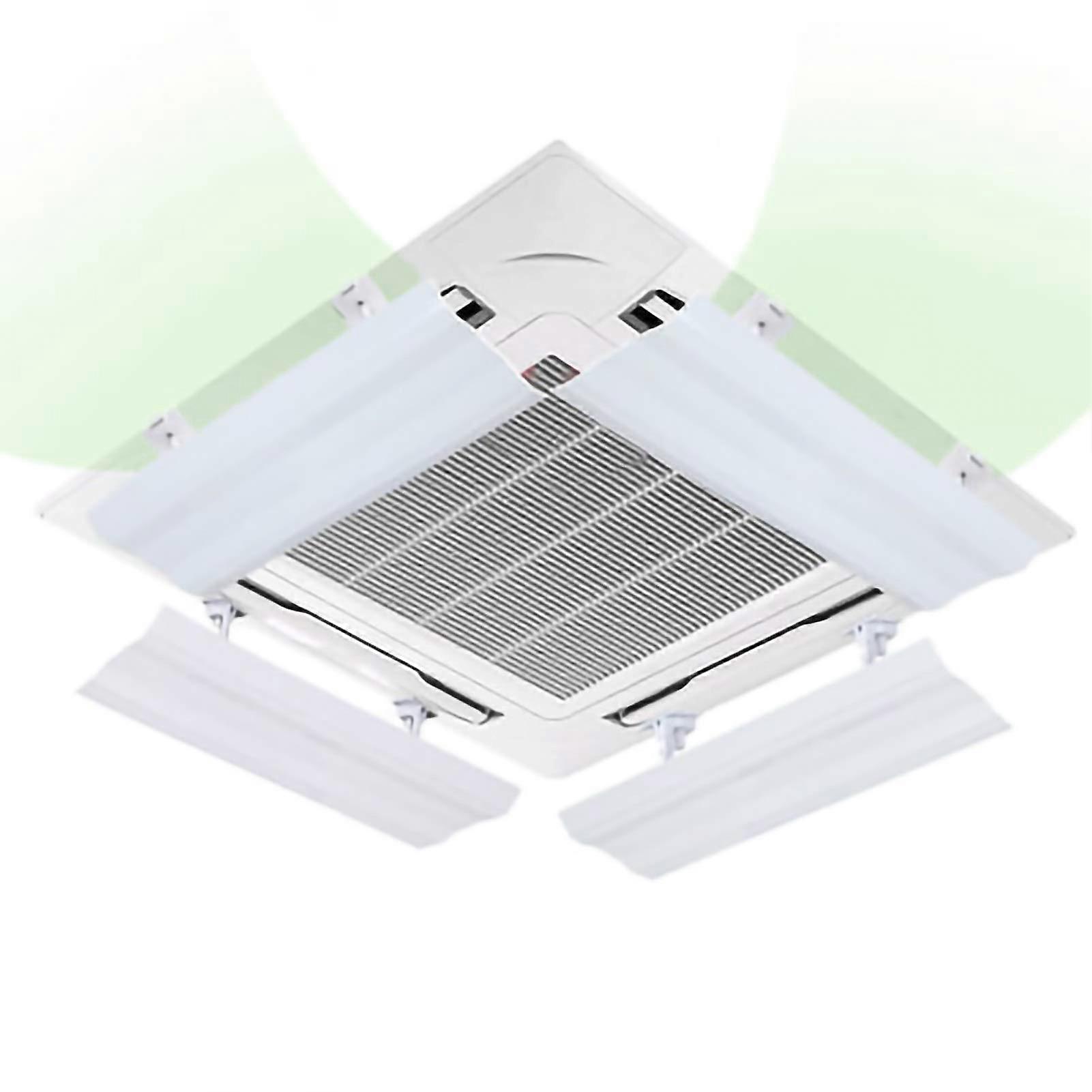Adjustable DoubleWing Air Conditioner Wind Deflector with Sliding Design for Central AC Comfort