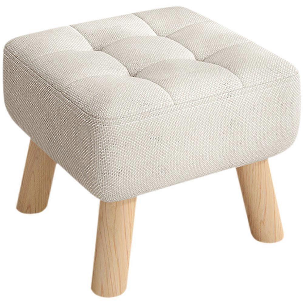 Children Stool Beige Cloth Step Stool for Kids Use