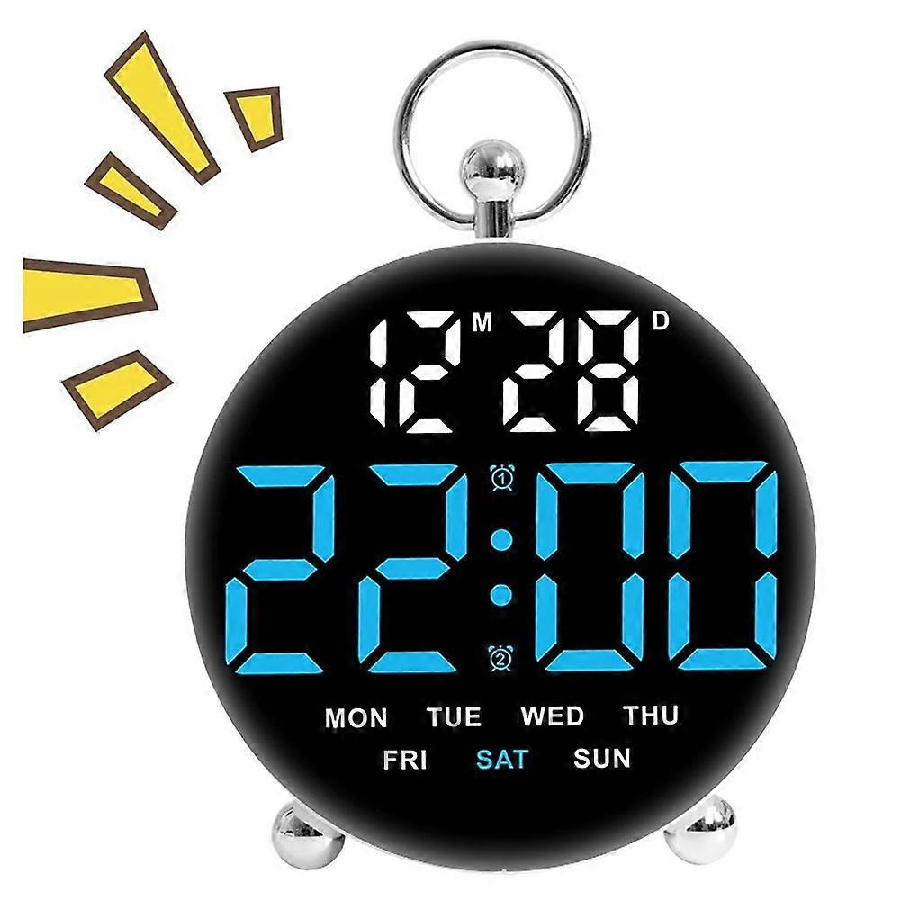 Multifunction Digital Wall Clock Date Week Timing Countdown 2 Alarm Large-Screen Desktop LED Alarm Clock Home Decor