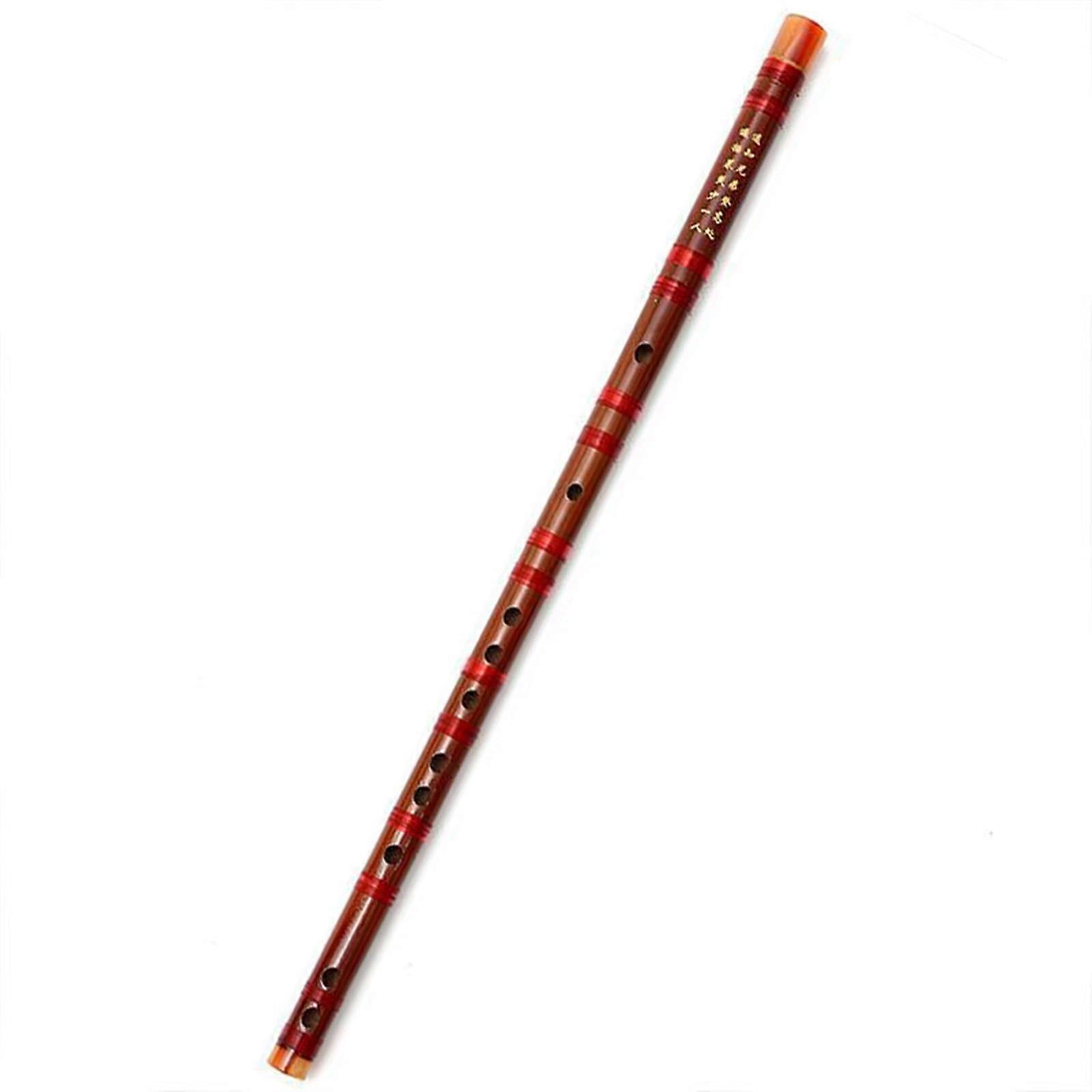 Traditional Bamboo Flute Key C Single Section Easy Play Warm Tone Durable AntiCrack Build