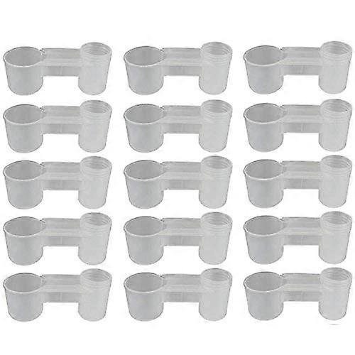 15 Pcs Automatic Chicken Waterer Cups Durable Plastic Poultry Drinker for Chickens and Pigeons