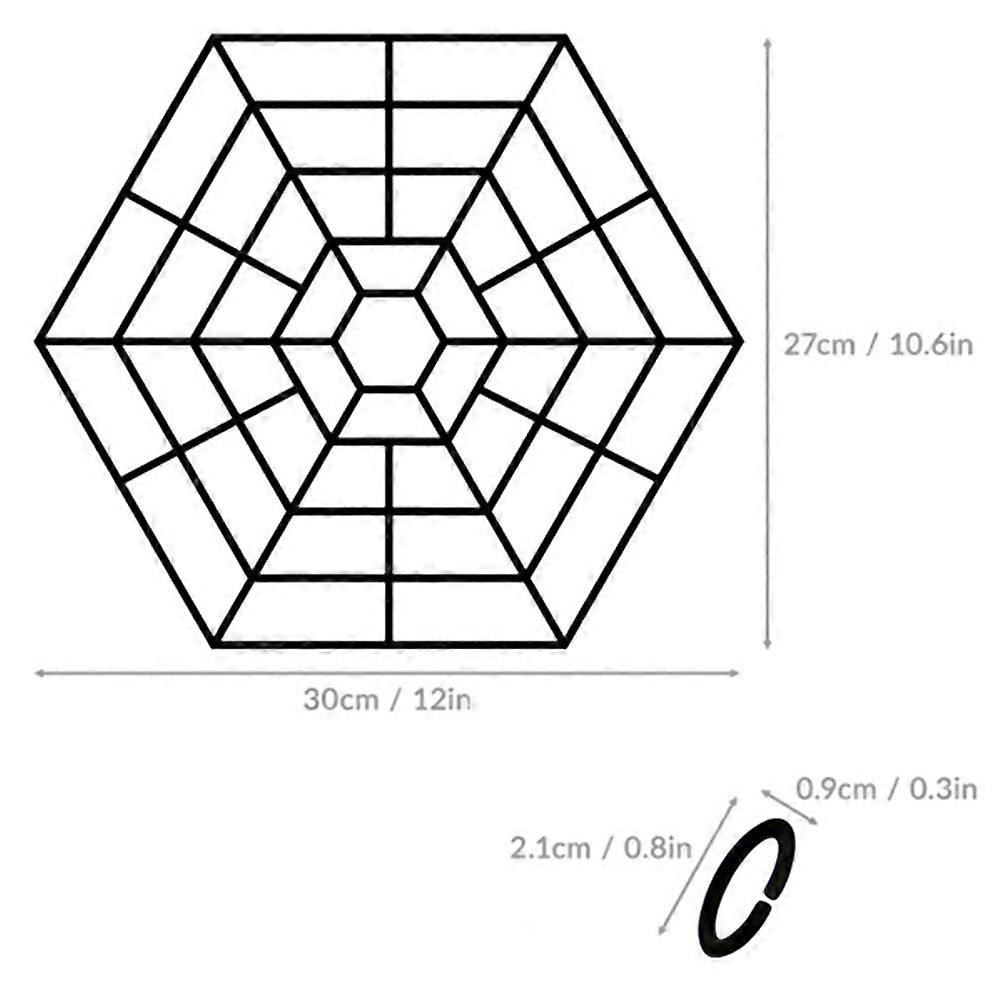 Fish Guard Six Angle Pond Protective Net for Pond 20Pcs Plastic