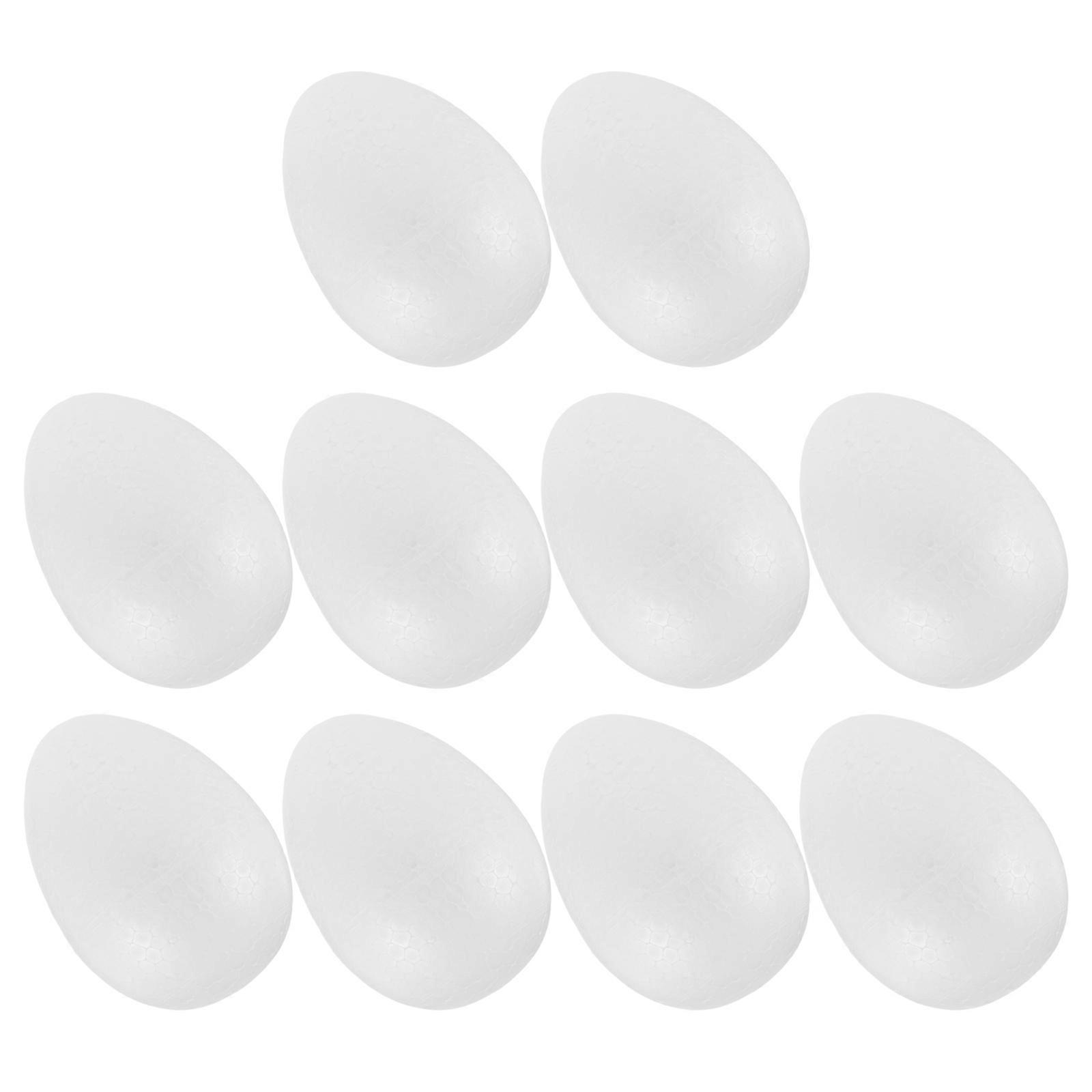 White Foams Easter Decor Egg Models for Decoration 20Pcs DIY Set