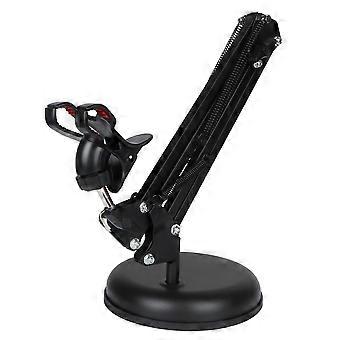 Foldable Phone Holder Stand with Stable Weighted Base and Removable Clip for Live Streaming