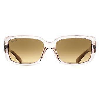 Ray-Ban Sunglasses RB4389 6644M2 Transparent Brown Brown Gradient Polarized