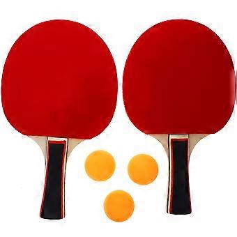 Bordtennisracket i tre for nybegynnere, bordtennissett for trening, 3 sett