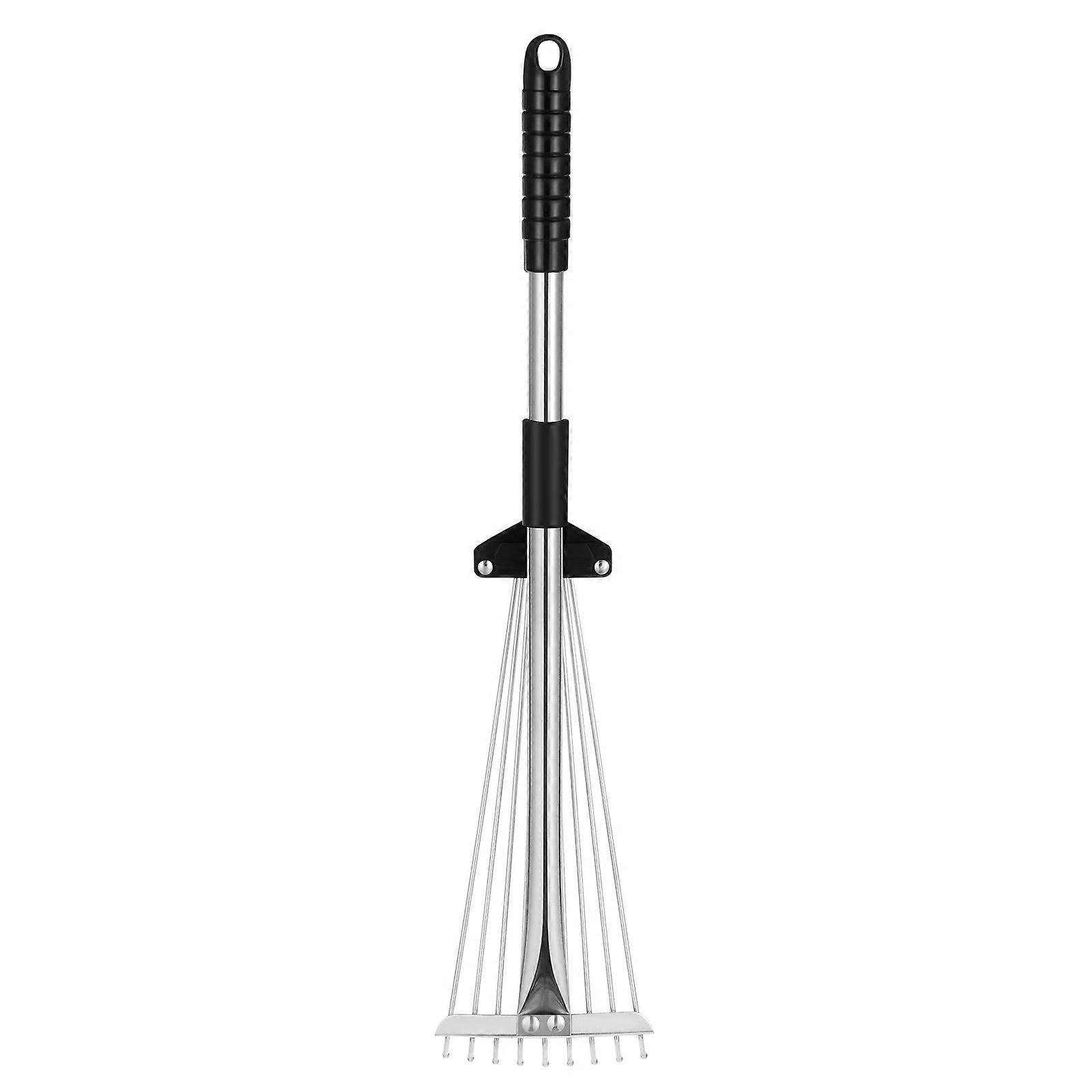 Adjustable Rake Telescopic Metal Rake for Gardening Use