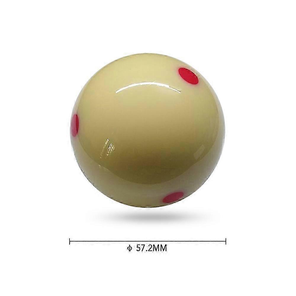1 PCS Blanc Cue Ball 57.2MM Billard Boule Queue