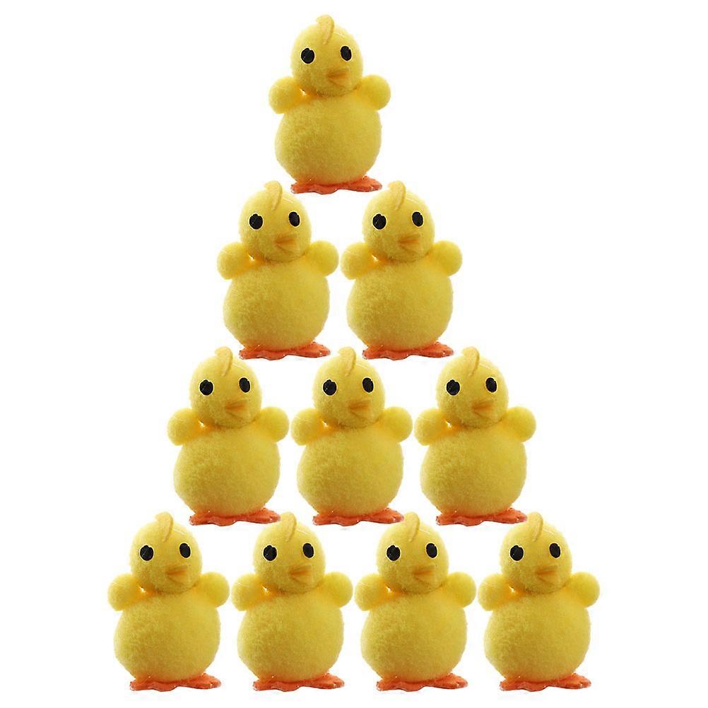 Cartoon Easter Chicken Decorative Chicken for Decor 24Pcs Easter Decoration