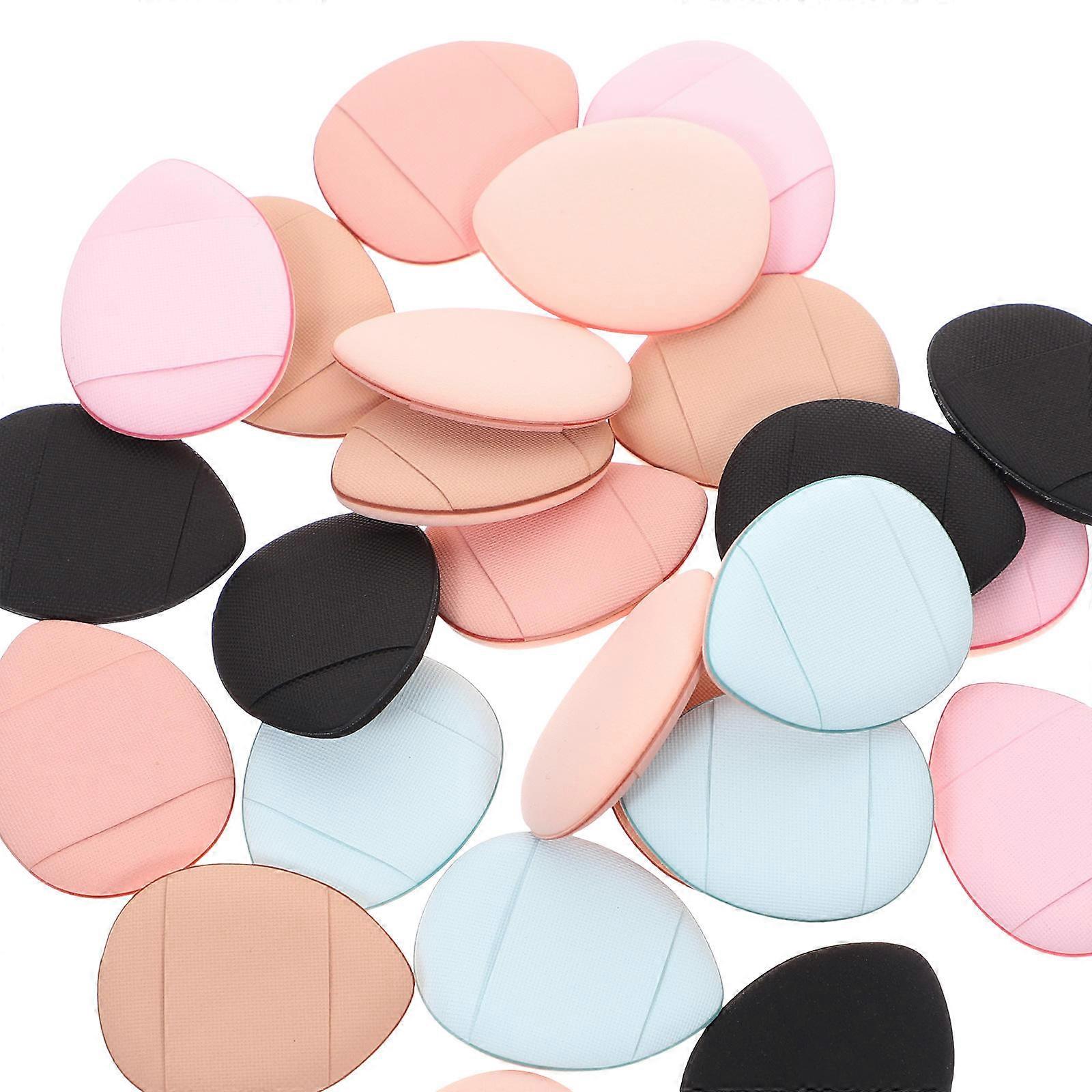 Concealer Application Puff Assorted Colors Finger Strap For Better Control 25Pcs