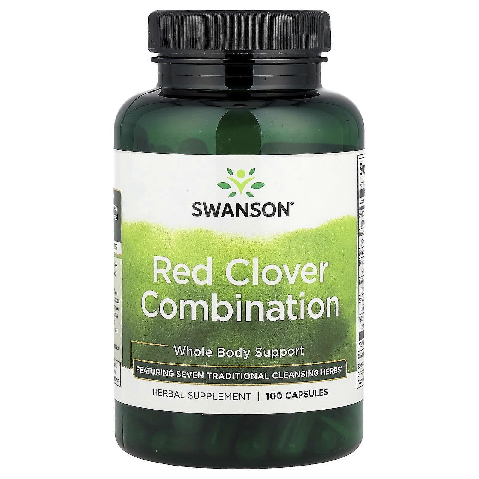 Swanson, Red Clover Combination, 100 Capsules, 2-Pack
