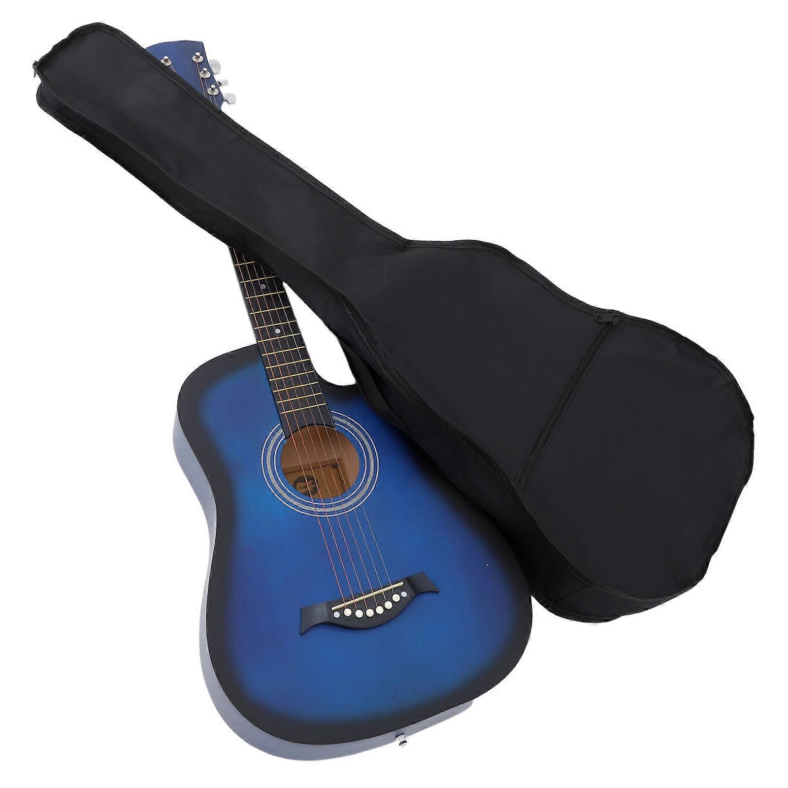 38 polegadas impermeável bolsa de guitarra com alça (preto)