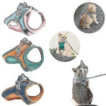 Cat Harness And Leash Set Ultra-light Kitten Collar Soft And Comfortable Cat Walking Jacket