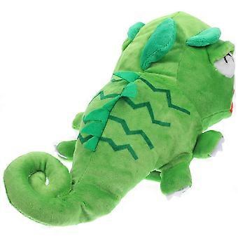 Funny Chameleon Hand Puppet for Playing Use Plush Reptile Toy