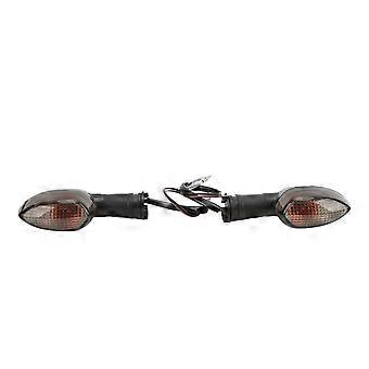2pcs Moto Clignotant Arrière Lumière 12V 10W ABS Résistant à la Chaleur Remplacement pour YZF R1 R6 R125 R25 R3Black