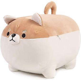 40 cm kosedyr Shiba Inu plysj pute, bedårende fett Shiba Inu hund plysj leketøy, søt myk corgi hundepute plysj leketøy gaver til gutter jenter barn birthda