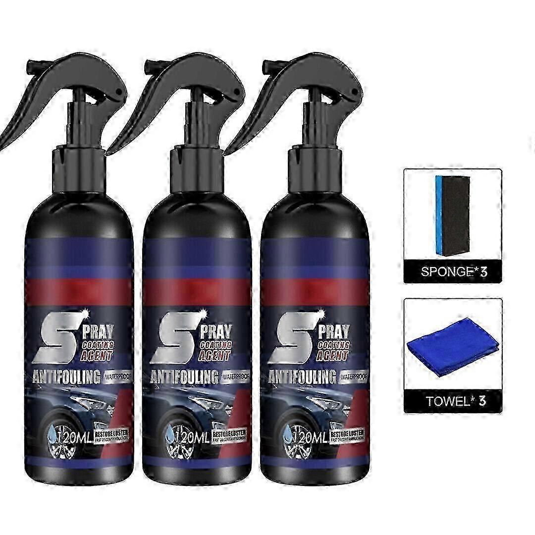 3pcs New Multi-functional Coating Renewal Agent Quick Coating Spray High Protection
