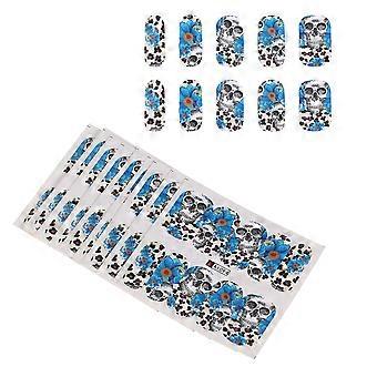 Rose Pattern Nail Decals for Creative Nail Art 10Pcs Removable Patches