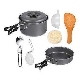 Outdoor Pot and Pan Camping Cooker for 1Set Durable Aluminum Alloy