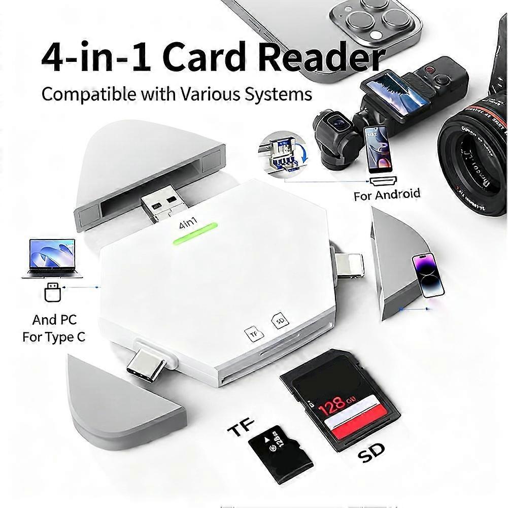 SD Card Reader Typec to SD TF Card Reader with USB to USB C Adapter Memroy Card ReadeR