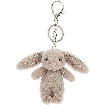 Schattige pluche konijnen sleutelhanger voor rugzak, 3,5 inch mini konijnen sleutelhanger tas