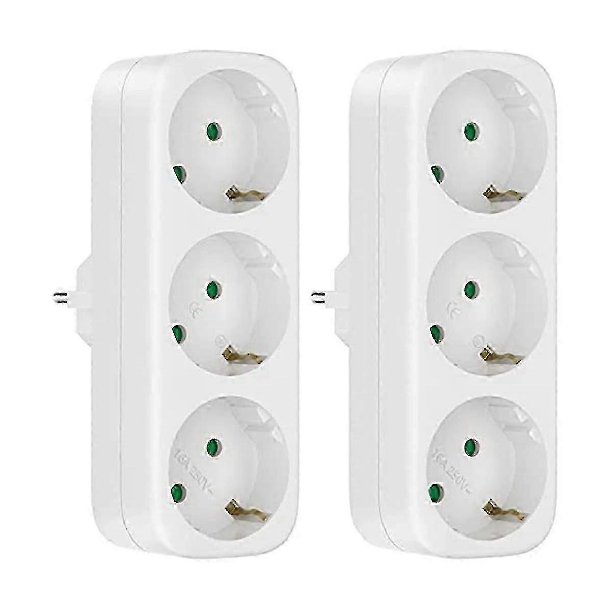 Suitable for multi-socket outlets without cables, 250V/16A socket adapter, portable sockets, 3680W converter EU plug