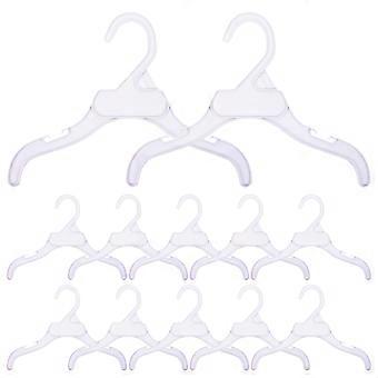 Pet Clothes Hangers Dog Clothes Hanger to Organize 10Pcs White Accessories
