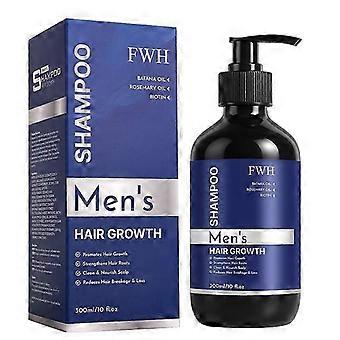 Biotin Hair Growth Shampoo for Men: Natural Thickening Shampoo with Rosemary & Batana Oil for Hair Loss and Thinning Hair, Strengthening Roots, 300ML