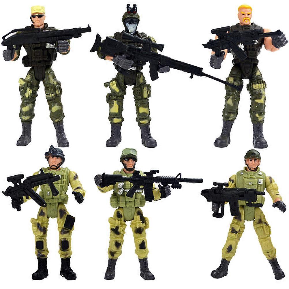 Special Forces Palything 6Pcs Interactive Battle Figures