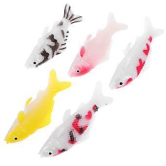 5 realistische Koi-Fischmodelle für die Aquariendekoration, künstliche PVC-Fische